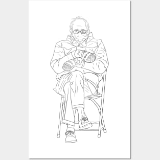 Bernie Sanders Line Art Posters and Art